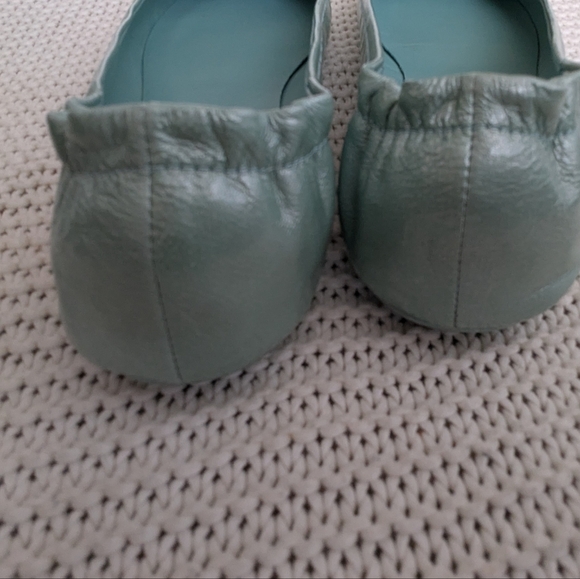 EUC Tory Burch Minnie Ballet Flats, Audrey Blue, Size 11 - Picture 5 of 7